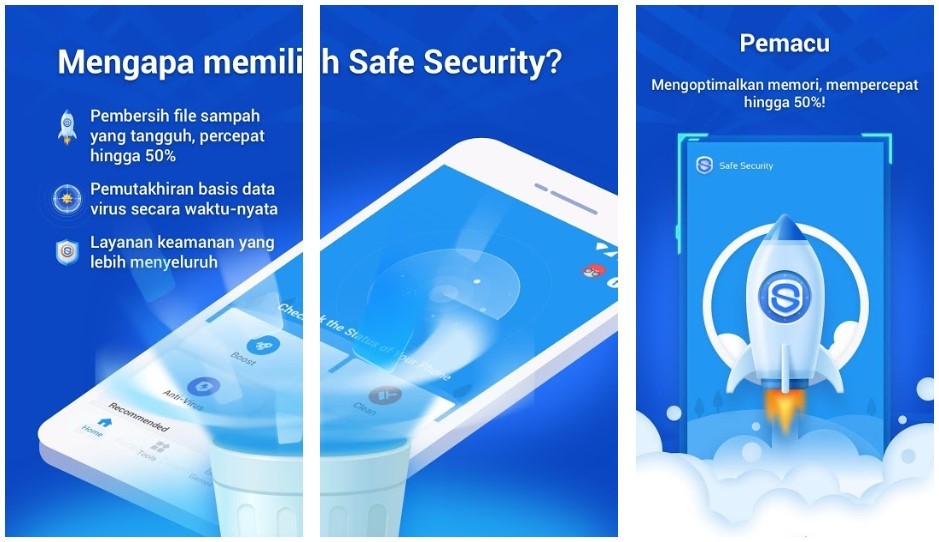 Aplikasi Safe Security – Antivirus Gratis, Pembersih (Play Store)